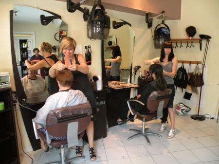 le salon de coiffure de Céline