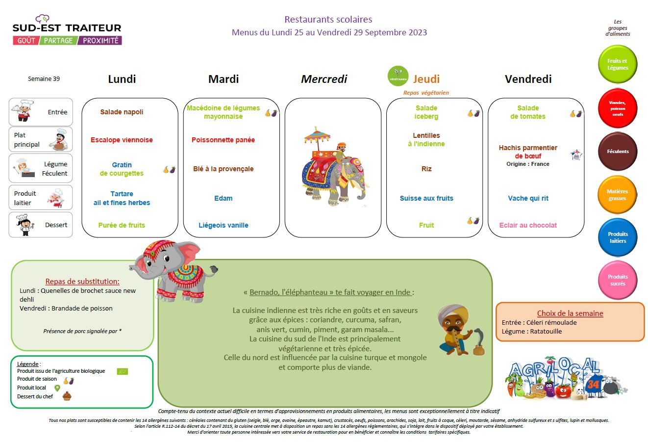 Menu S39
